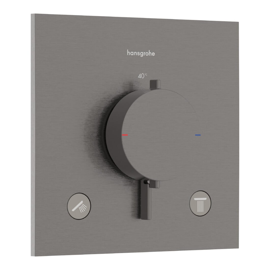 hansgrohe Thermostat Ecostat Comfort E UP, f 2 Verbr., 24 l/m., brush. bla vc