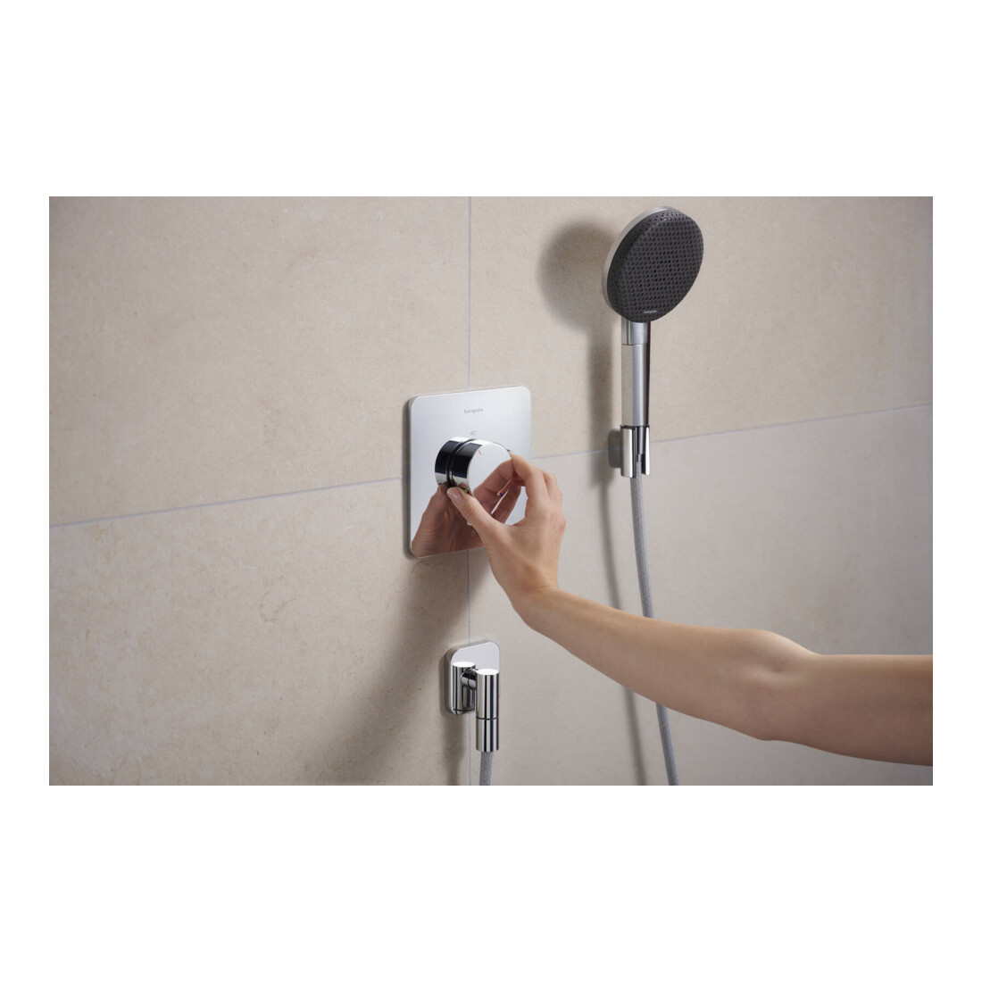 hansgrohe Thermostat Ecostat Comfort Q encastré, 1 sortie, 25,9 l/min, chrome