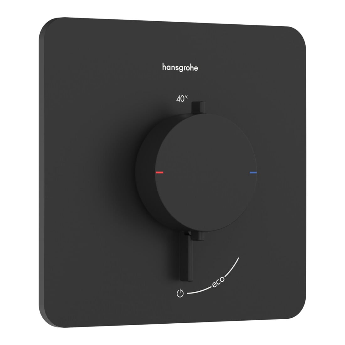 hansgrohe Thermostat Ecostat Comfort Q encastré, 1 sortie, 25,9 l/min, noir mat