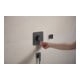 hansgrohe Thermostat Ecostat Comfort Q encastré, 2 sorties, 24 l/min, bleu brossé