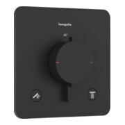 hansgrohe Thermostat Ecostat Comfort Q encastré, 2 sorties, 24 l/min, noir mat-1