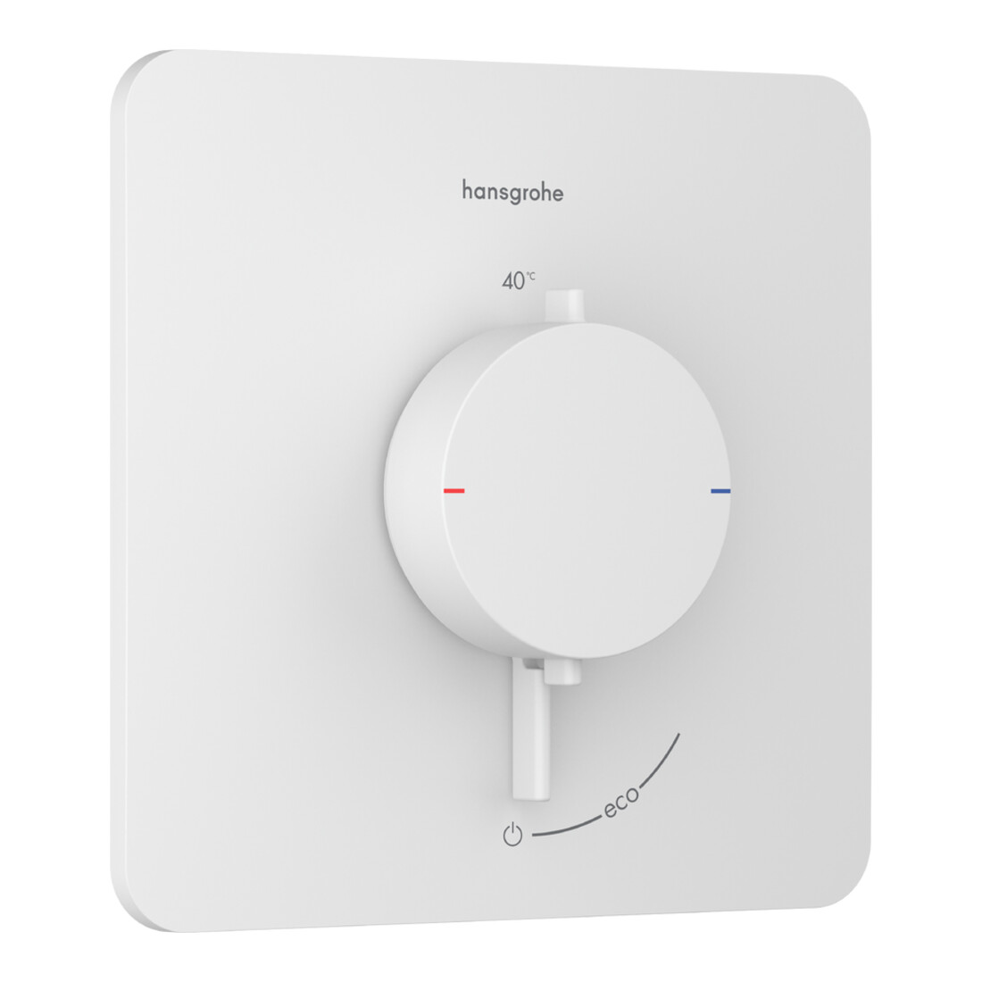 hansgrohe Thermostat Ecostat Comfort Q UP, débit 25,9 l/min, blanc mat