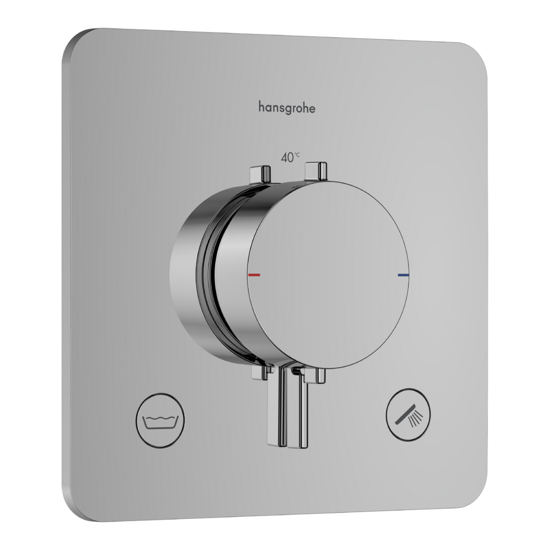 hansgrohe Thermostat Ecostat Comfort Q UP, f 2 Verbr., 23 l/min, EN 1717, chrom