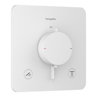 hansgrohe Thermostat Ecostat Comfort Q UP, f 2 Verbraucher, 24 l/min, mattweiß