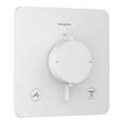 hansgrohe Thermostat Ecostat Comfort Q UP, f 2 Verbraucher, 24 l/min, mattweiß-1