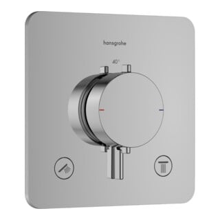 hansgrohe Thermostat Ecostat Comfort Q UP, für 2 Verbraucher, 24 l/min, chrom