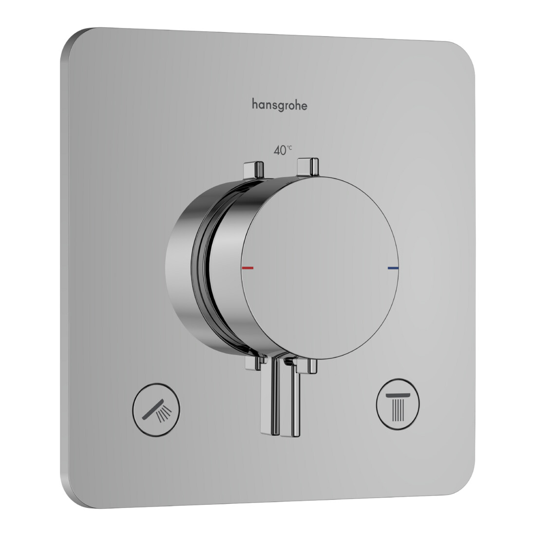hansgrohe Thermostat Ecostat Comfort Q UP, für 2 Verbraucher, 24 l/min, chrom