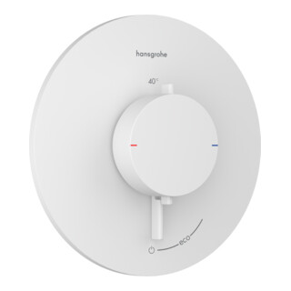 hansgrohe Thermostat Ecostat Comfort S encastré, 1 sortie, 25,4 l/min, blanc mat