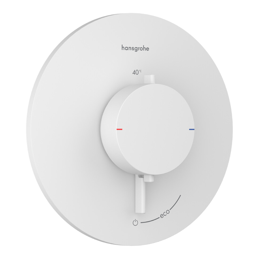 hansgrohe Thermostat Ecostat Comfort S encastré, 1 sortie, 25,4 l/min, blanc mat
