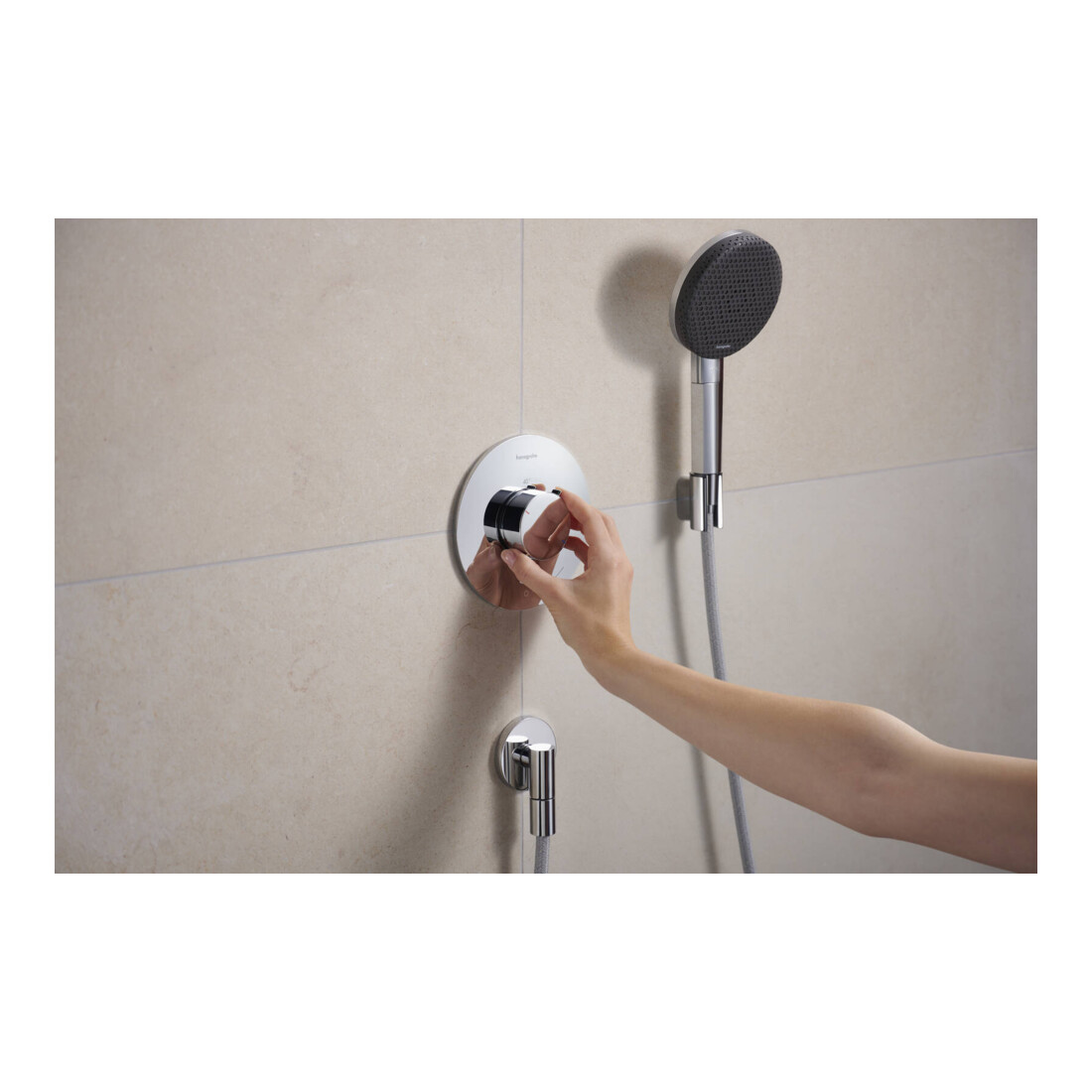 hansgrohe Thermostat Ecostat Comfort S encastré, 1 sortie, 25,4 l/min, chrome