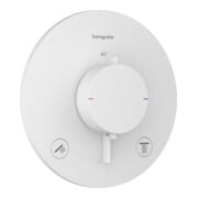 hansgrohe Thermostat Ecostat Comfort S encastré, 2 sorties, 24 l/min, blanc mat-1