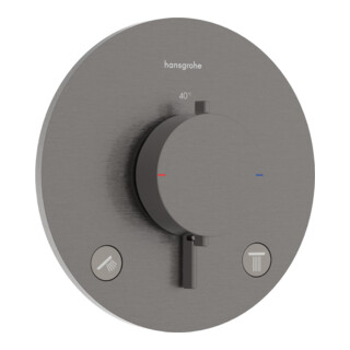 hansgrohe Thermostat Ecostat Comfort S encastré, 2 sorties, 24 l/min, bleu brossé