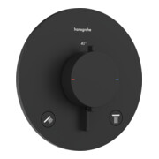 hansgrohe Thermostat Ecostat Comfort S encastré, 2 sorties, 24 l/min, noir mat-1