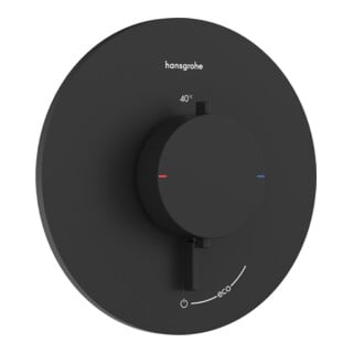 hansgrohe Thermostat Ecostat Comfort S encastré, 25,4 l/min, noir mat