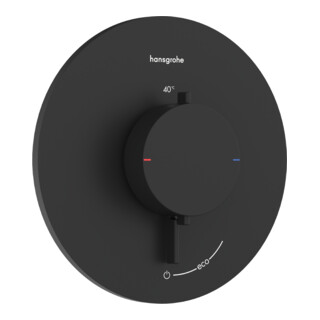 hansgrohe Thermostat Ecostat Comfort S UP, f 1 Verbr., 25,4 l/min, schwarz matt
