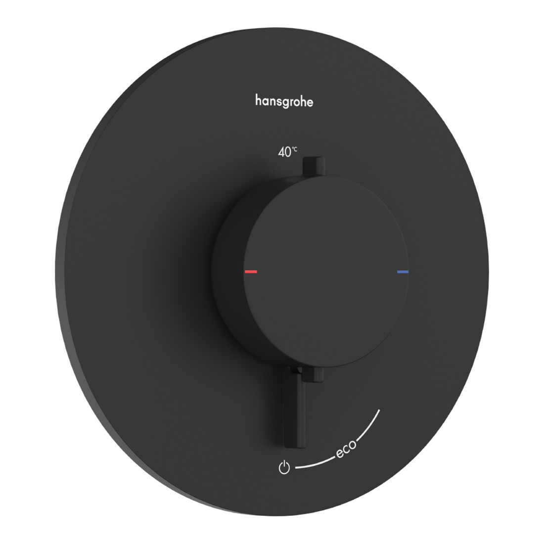 hansgrohe Thermostat Ecostat Comfort S UP, f 1 Verbr., 25,4 l/min, schwarz matt