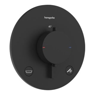 hansgrohe Thermostat Ecostat Comfort S UP, f 2 Verbr., 23 l/m., EN 1717, sw ma