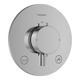 hansgrohe Thermostat Ecostat Comfort S UP, f 2 Verbr., 23 l/min, EN 1717, chrom
