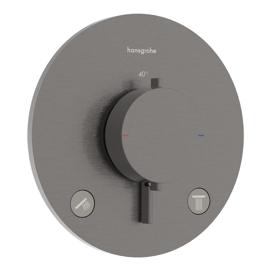 hansgrohe Thermostat Ecostat Comfort S UP, f 2 Verbr., 24 l/m., brush. bla vc