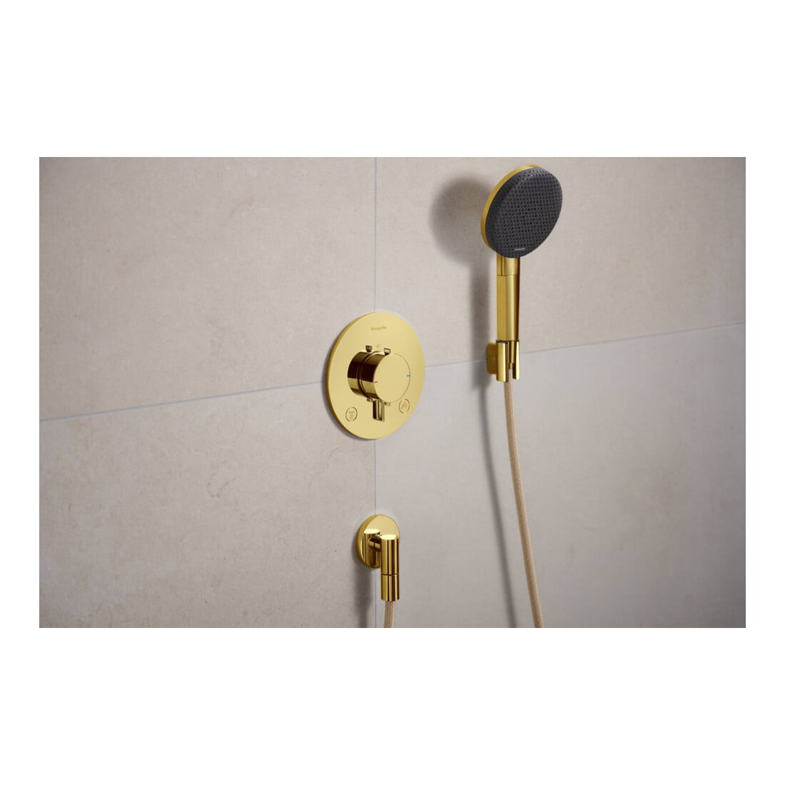 hansgrohe Thermostat Ecostat Comfort S UP, f 2 Verbr., 24 l/m., pol. gold optic