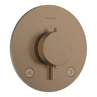 hansgrohe Thermostat Ecostat Comfort S UP, f 2 Verbr., 24 l/min, brushed bronze