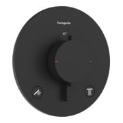 hansgrohe Thermostat Ecostat Comfort S UP, f 2 Verbr., 24 l/min, schwarz matt-1