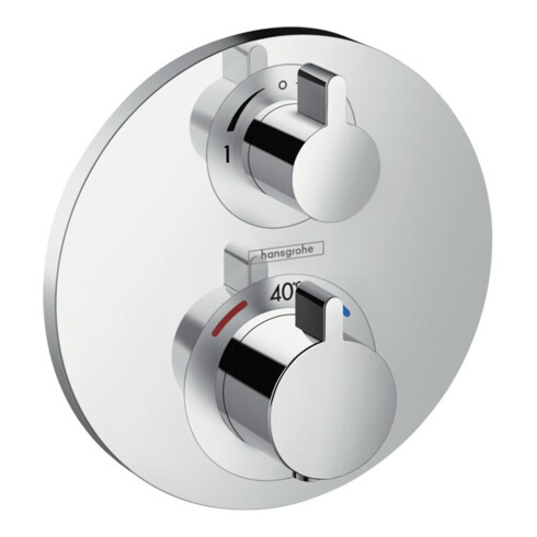 hansgrohe Fertigmontageset Ecostat S UP-Thermostat, 2 Verbraucher, chrom