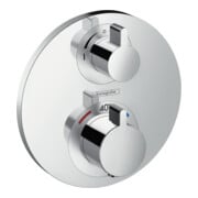 hansgrohe Fertigmontageset Ecostat S UP-Thermostat, 2 Verbraucher, chrom