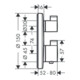 hansgrohe Thermostat ECOSTAT S Unterputz, für 2 Verbraucher chrom-5