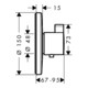 hansgrohe Thermostat ECOSTAT S Unterputz, Highflow 59 l/min chrom-3