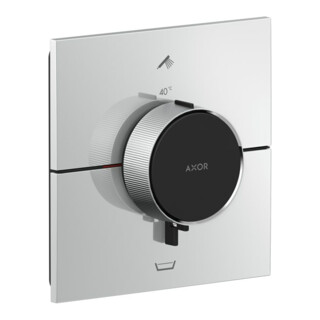 hansgrohe Thermostat encastré Axor ShowerSelect ID Kit complet 2 sécurités d'utilisation carré BB