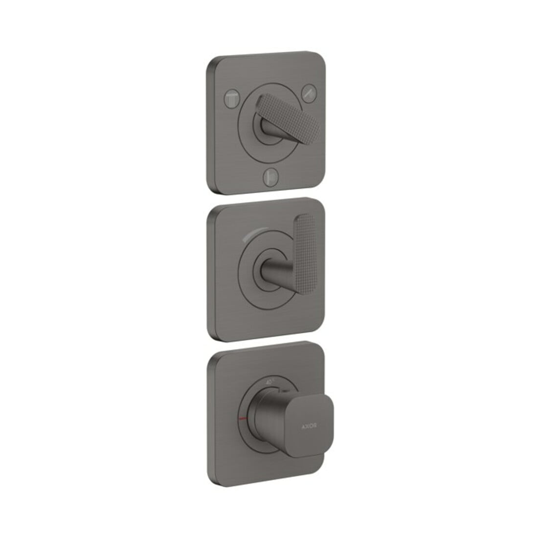 hansgrohe Thermostat-Modul Axor Citterio C cub cut, brush. bla vc, UP mit Rosetten
