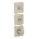 hansgrohe Thermostat-Modul Axor Citterio C cub cut, brushed nickel, UP mit Rosetten-1