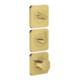 hansgrohe Thermostat-Modul Axor Citterio C cub cut, pol. gol optic, UP mit Rosetten-1