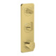 hansgrohe Thermostat-Modul Axor Citterio C cub cut, pol. gold optic, UP mit Platte-1