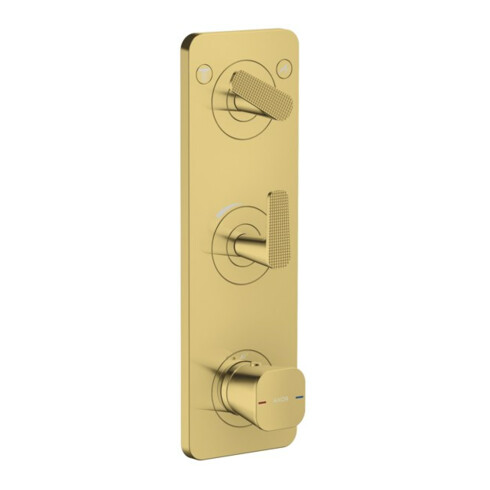 hansgrohe Thermostat-Modul Axor Citterio C cub cut, pol. gold optic, UP mit Platte