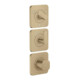 hansgrohe Thermostat-Modul Axor Citterio C o. Struk., brush. bron, UP mit Rosetten-1