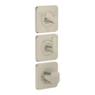 hansgrohe Thermostat-Modul Axor Citterio C o. Struk., brush. ni., UP mit Rosetten