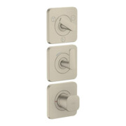hansgrohe Thermostat-Modul Axor Citterio C o. Struk., brush. ni., UP mit Rosetten