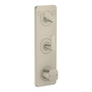 hansgrohe Thermostat-Modul Axor Citterio C o. Struk., brushed nickel, UP mit Platte