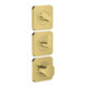hansgrohe Thermostat-Modul Axor Citterio C o. Struk., pol. gol opt, UP mit Rosetten-1