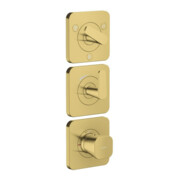 hansgrohe Thermostat-Modul Axor Citterio C o. Struk., pol. gol opt, UP mit Rosetten