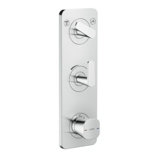 hansgrohe Thermostat-Modul Axor Citterio C ohne Struktur, chrom, UP mit Platte