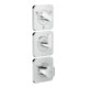 hansgrohe Thermostat-Modul Axor Citterio C ohne Struktur, chrom, UP mit Rosetten-1