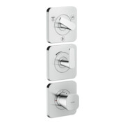 hansgrohe Thermostat-Modul Axor Citterio C ohne Struktur, chrom, UP mit Rosetten