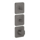hansgrohe Thermostat Module Axor Citterio C cub cut, brossé noir, encastré avec rosaces-1