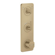 hansgrohe Thermostat-module Axor Citterio C cubic cut, bronze brossé, encastré avec plaque