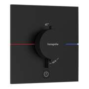 hansgrohe Thermostat ShowerSelect Comfort E encastré, 1 entrée + 1 sortie, noir mat