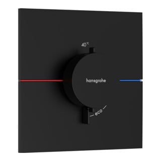 hansgrohe Thermostat ShowerSelect Comfort E encastré, 1 sortie, noir mat