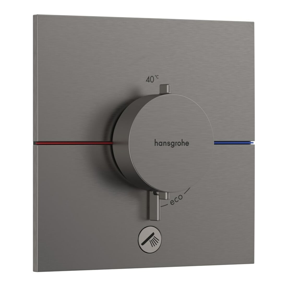 hansgrohe Thermostat ShowerSelect Comfort E encastré, 1 voie + 1 sortie suppl., bleu brossé
